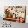 Personalized Rustic Kitchen Canvas Wall Art - Customize Your "Kitchen of Love" with Premium Materials and Heartfelt Design - Image 3
