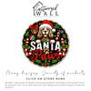Personalized Santa Paws Round Metal Sign – Custom Christmas Decor for Dog Lovers, Handmade and Unique Gift Idea - Image 3