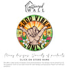 Personalized "Good Vibes Only" Round Metal Sign – Vibrant Custom Artwork for Home Decor & Unique Gift Giving - Image 3