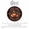 Personalized Rustic Coffee & Peace Metal Sign - Handcrafted Round Decor for Coffee Lovers - Image 3