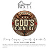 Personalized "God's Country" Round Metal Sign - Rustic Christian Decor for Home, Perfect Custom Gift for Loved Ones - Image 3