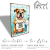 Personalized Bulldog Metal Sign - "Wash Your Paws" Bathroom Decor - Custom Bathroom Wall Art for Animal Lovers - Image 3