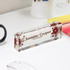 Personalized Floral Acrylic Desk Name Plate - Custom Engraved for Professionals, Perfect Gift for Psychologists - Image 4