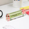Personalized Floral Acrylic Desk Name Block - Elegant Office Decor for Supervisors, Gifts for Women, Custom Nameplate - Image 4