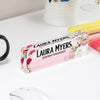 Exquisite Personalized Floral Acrylic Desk Nameplate - Customized Gift for Content Strategists, Crafted with Love - Image 4