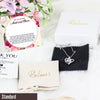 Personalized Aunt and Niece Necklace with Floral Message Card - Sterling Silver Infinity Pendant for Unbreakable Bonds - Image 4