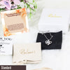 Elegant Grandmother & Granddaughter Gift Necklace - Personalized Knot Pendant with Heartfelt Message Card - Image 4