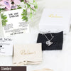 "You Are Enough: Personalized Message Card Necklace with Inspirational Knot Pendant - Perfect Gift for Loved Ones" - Image 4