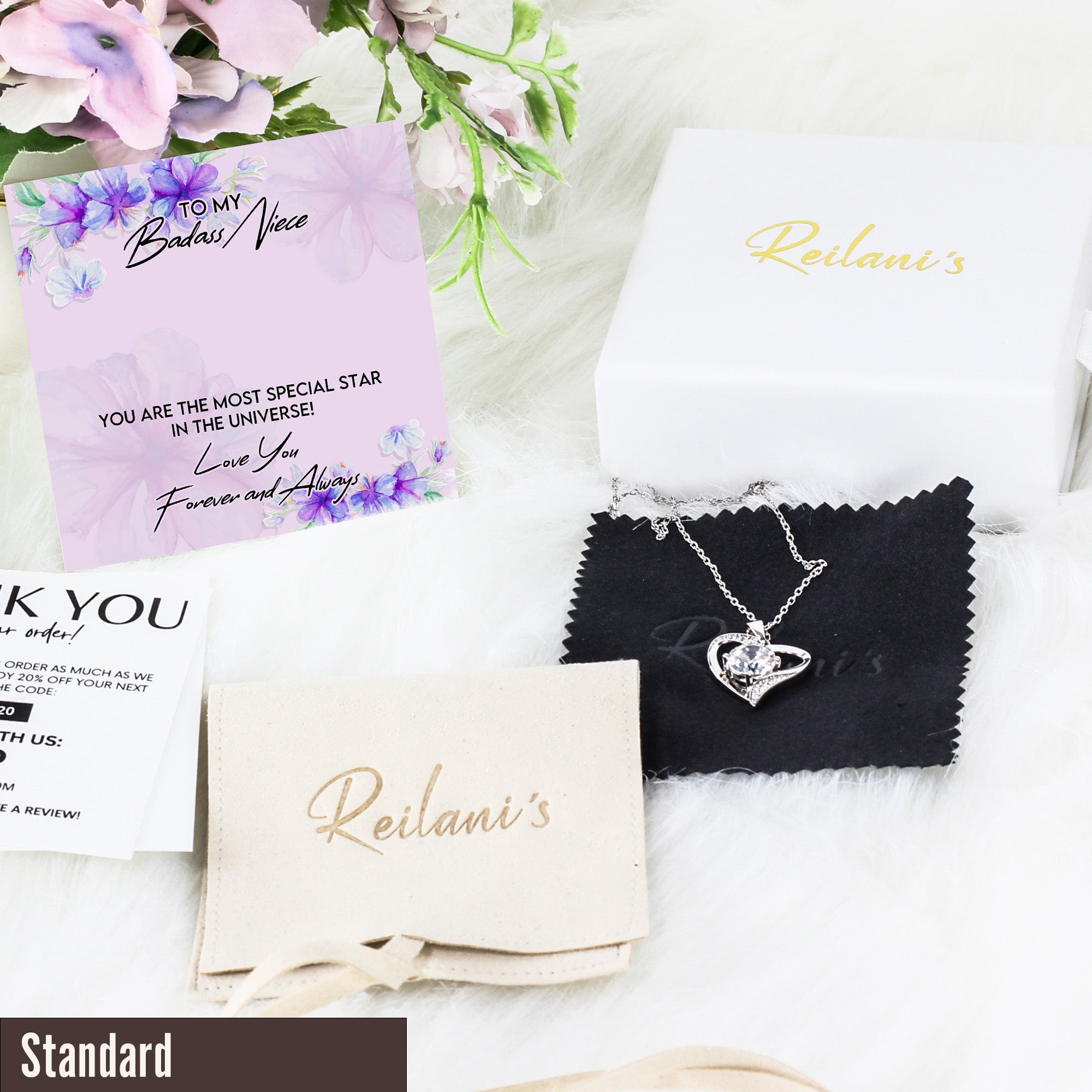 Personalized Badass Niece Necklace Gift with Inspirational Message Card - Handmade with Love and Quality Craftsmanship - Image 4