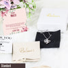 Exquisite Personalized Necklace Gift for Niece - Sterling Silver with Inspirational Message Card & Floral Design - Image 4