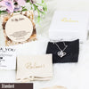 Personalized Sister Necklace with Inspirational Message Card | Elegant Floral Design | Perfect Gift for Sisters - Image 4