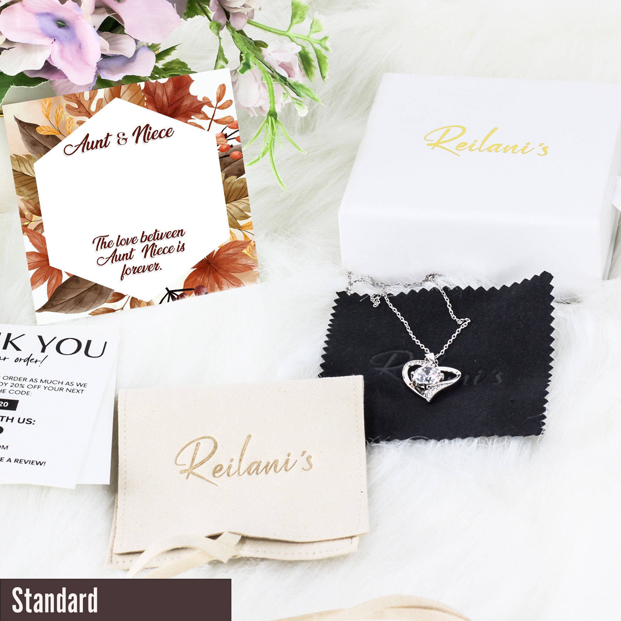 Elegant Aunt & Niece Personalized Necklace with Intricate Knot Design - Perfect Gift for Lasting Bonds - Image 4