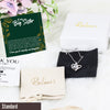 Personalized Infinity Knot Necklace for Sisters - Elegant Gift with Heartfelt Message Card in Vibrant Design - Image 4