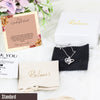 Personalized Knot Necklace for Aunts - Sterling Silver, Heartfelt Gift with Floral Card, Perfect for Birthdays and Special Occasions - Image 4