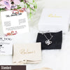 Personalized Sister Message Card Necklace – Elegant Floral Design, Premium Silver Craftsmanship, Perfect Gift for Birthdays & Special Occasions - Image 4