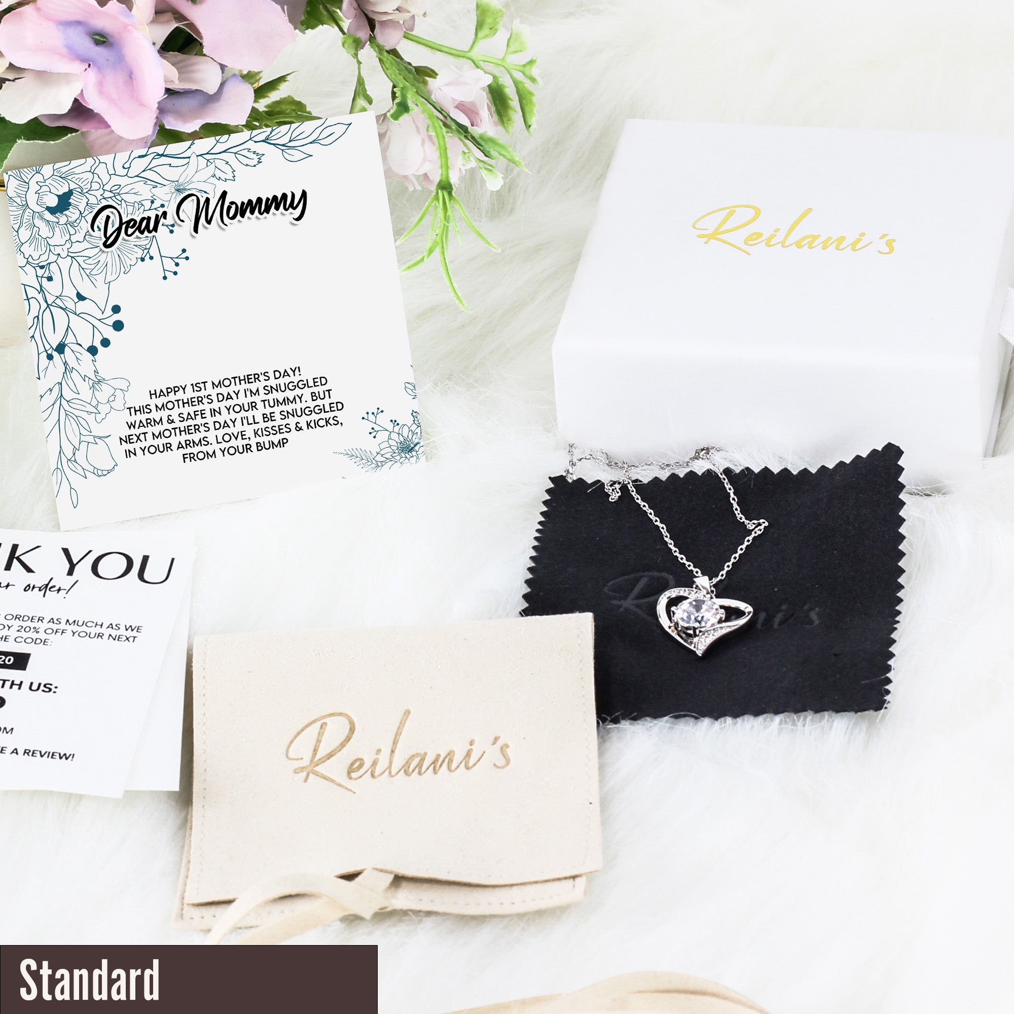 Personalized Mother's Day Necklace with Sentimental Message Card – Elegant Gift for Expecting Moms, High-Quality Craftsmanship - Image 4