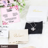 Personalized Mother’s Message Card Necklace - Stunning Knot Design with Elegant Silver Chain - Perfect Gift for Mother's Day, Birthdays, and Special Occasions - Image 4