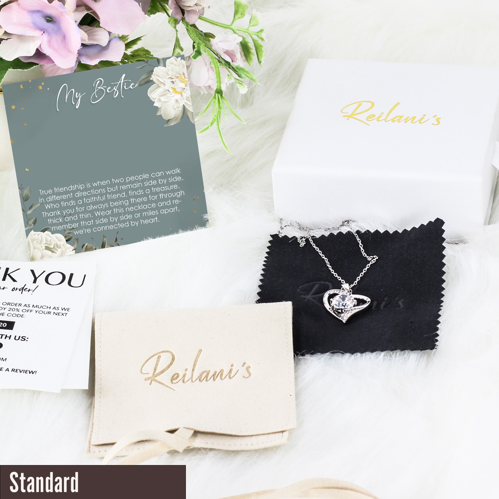 Elegant Personalized Friendship Necklace with Message Card - Perfect Gift for Best Friend, Sister, or Bridesmaid - Image 4