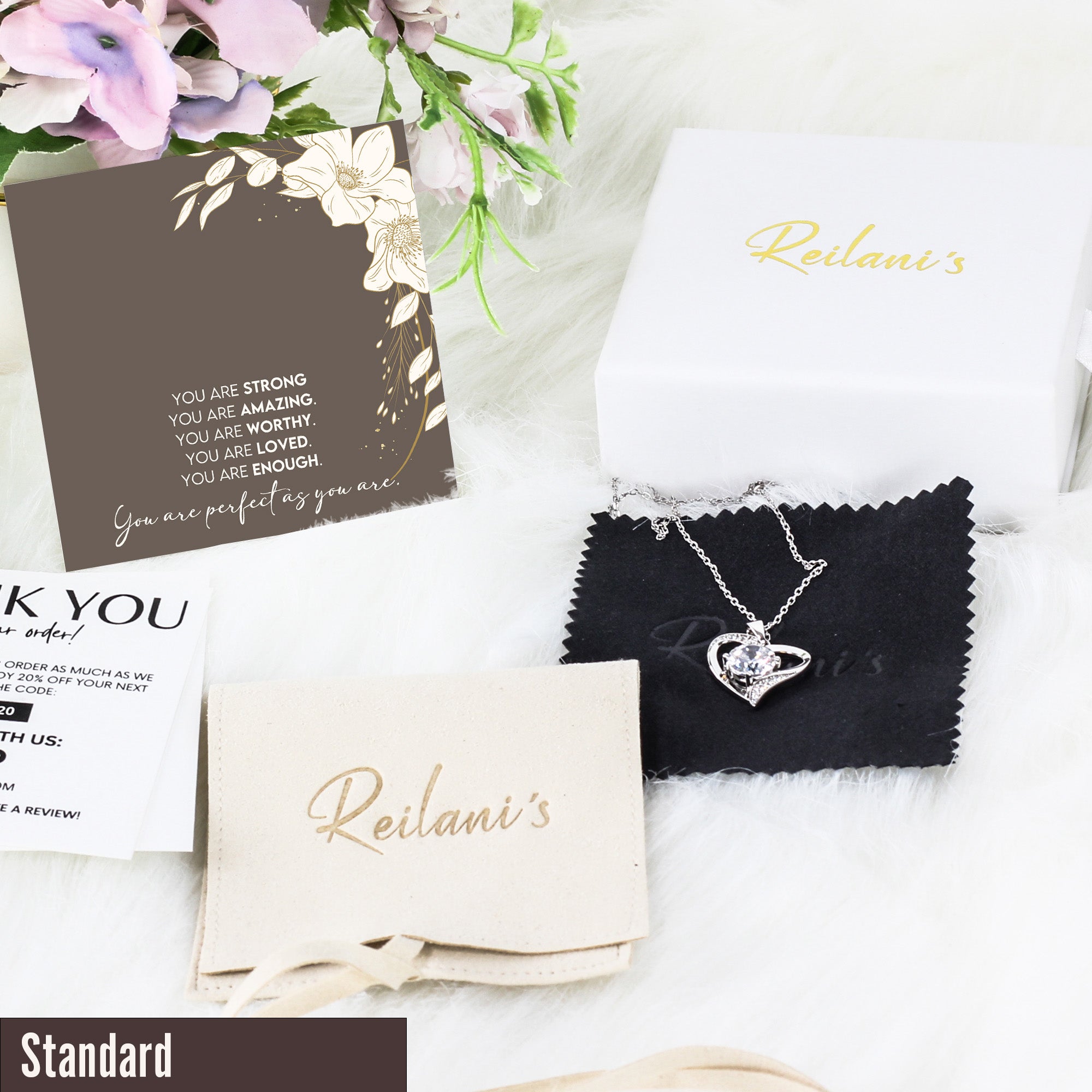 Personalized Knot Pendant Necklace with Uplifting Message Card - Sterling Silver Gift for Her: Perfect for Moms, Sisters, Friends & Loved Ones - Image 4