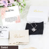 Personalized "To My Beautiful Mom" Necklace - Sterling Silver Love Knot Pendant with Heartfelt Message Card - Image 4