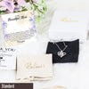 Personalized Message Card Necklace for Mom - Elegant Knot Pendant with Gift Box and Heartfelt Note - Image 4