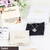 Personalized Heartfelt Necklace for Daughter - Silver Knot Pendant with Emotional Message Card - Perfect Gift for Special Occasions - Image 4