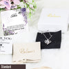 Elegant Personalized Sister Message Card Necklace - Sterling Silver Knot Pendant for Special Occasions & Emotional Connection - Image 4