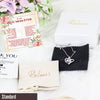 Personalized "Best Mom Ever" Message Card Necklace - Elegant Silver Knot Design with Heartfelt Note - Image 4