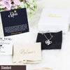 Heartfelt Personalized Message Card Necklace for Mom with Intricate Knot Design - Perfect for Mother's Day and Special Occasions - Image 4