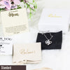 Heartfelt Mom Message Card Necklace - Personalized Silver Pendant for Mother's Day, Birthday, or Just Because - Image 4