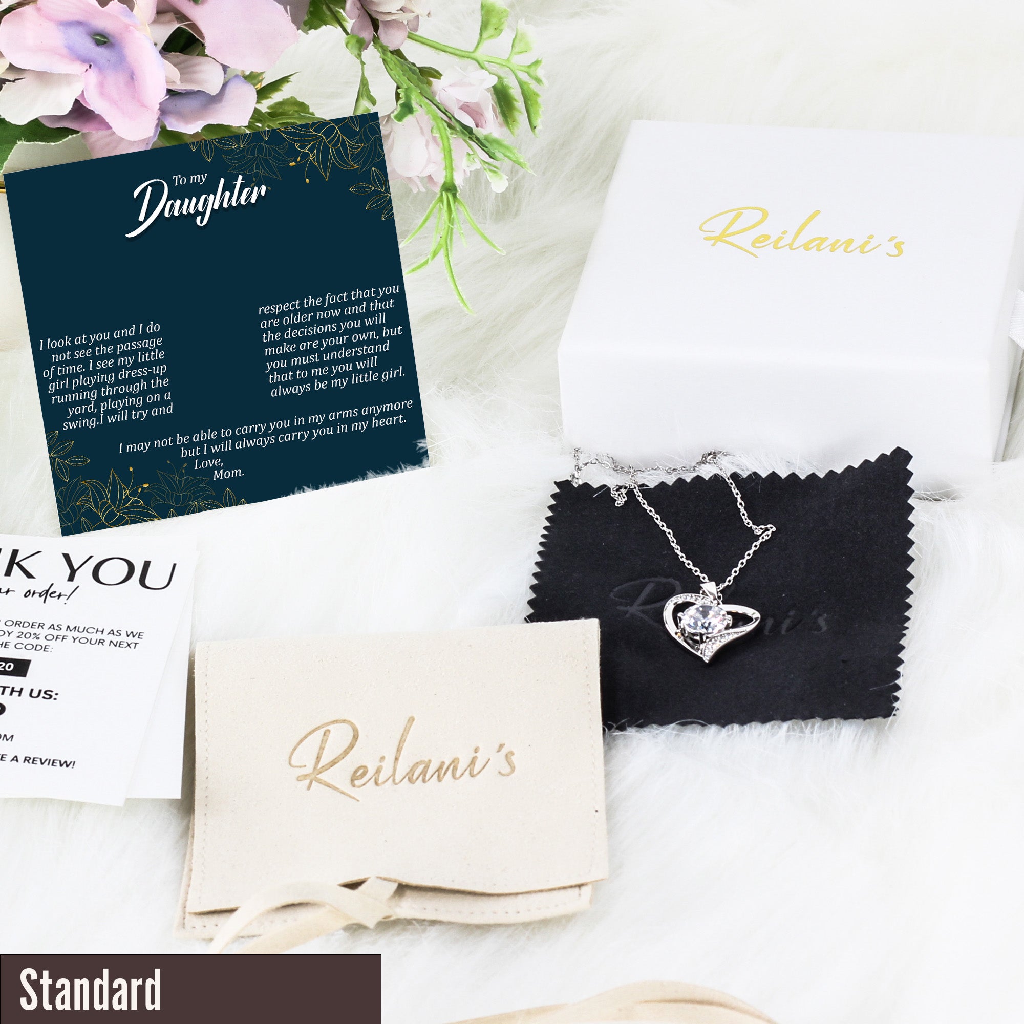 Heartfelt Personalized Mother-Daughter Necklace with Keepsake Message Card – Premium Quality, Perfect for Special Occasions - Image 4