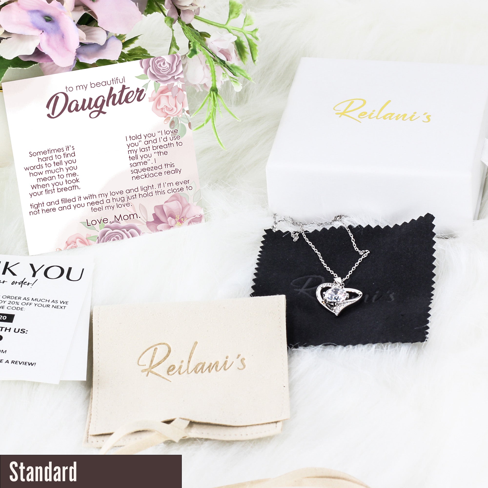 Elegant Personalized Necklace for Daughter – Thoughtful Gift with Heartfelt Message and Premium Craftsmanship - Image 4
