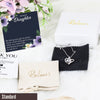 Elegant Personalized Daughter Necklace with Heartfelt Message Card - Handmade Gift for Special Occasions - Image 4