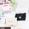 Personalized Necklace with Message Card for Daughters – Exquisite Silver Knot Design, Perfect for Birthdays, Graduations, and Special Occasions - Image 4