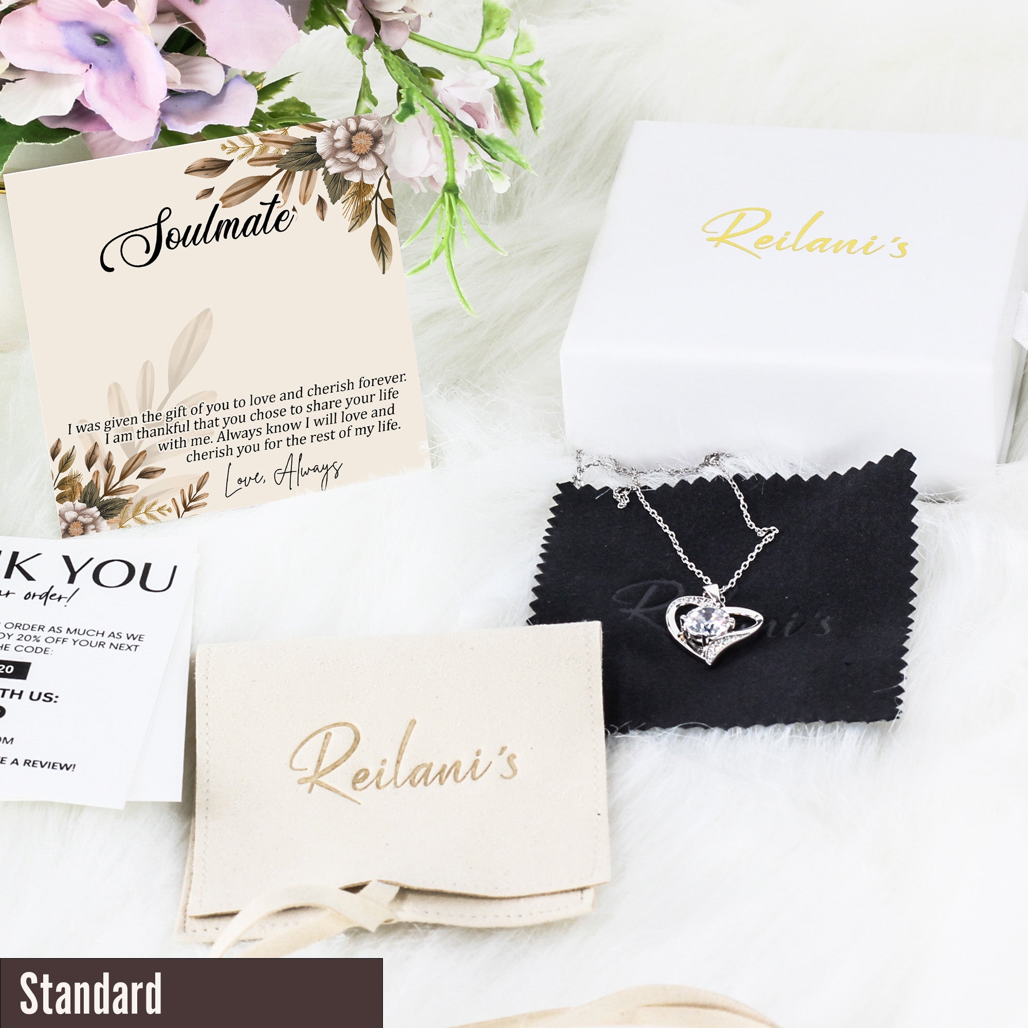 Exquisite Soulmate Necklace with Personalized Message Card – Perfect Gift for Loved Ones - Image 4