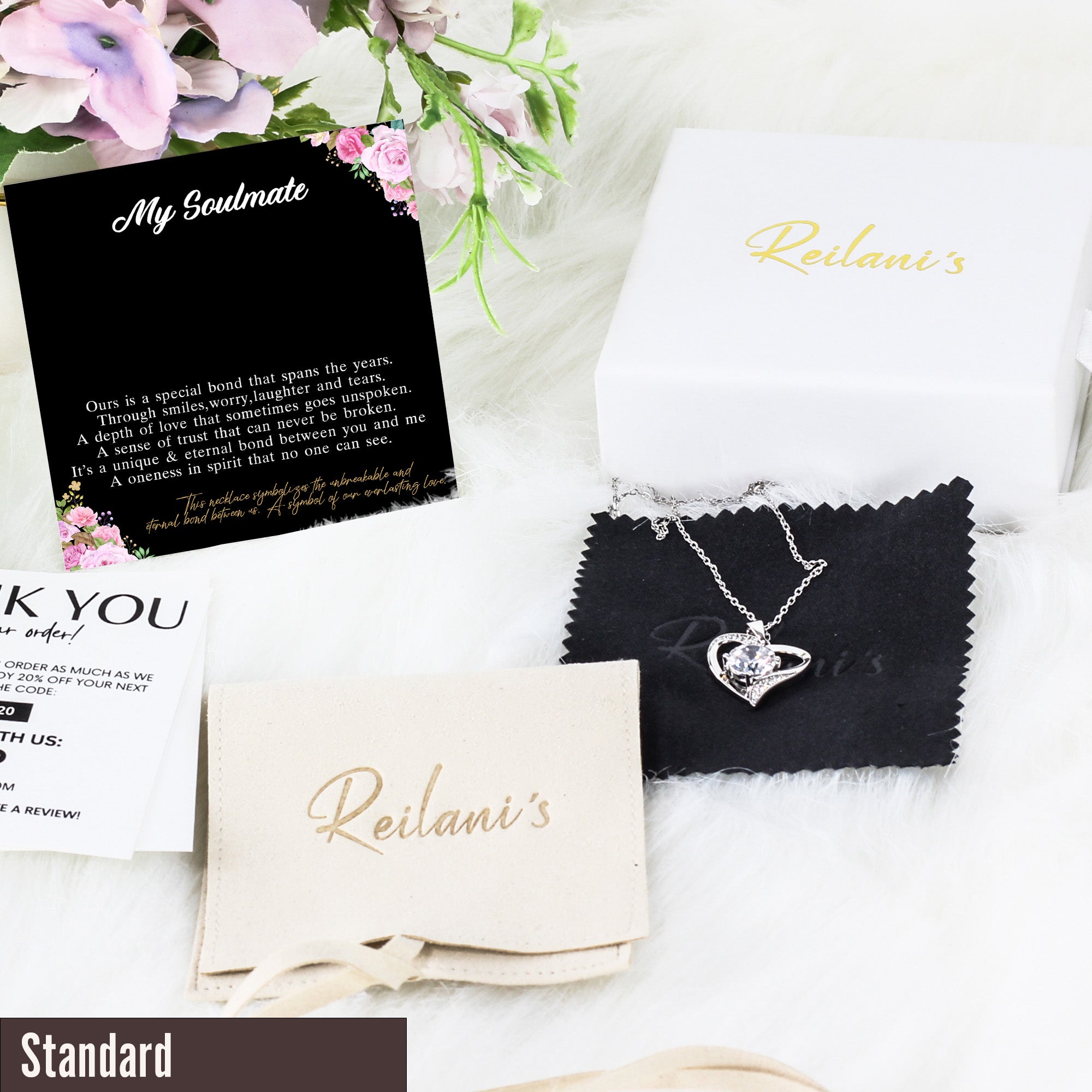 Personalized Soulmate Necklace with Message Card - Exquisite Craftsmanship and Emotional Connection for a Truly Unique Gift - Image 4