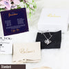 Personalized "To My Grandson" Message Card Necklace with Shimmering Knot Pendant – A Gift of Love and Encouragement - Image 4