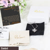 Personalized Retirement Necklace for Mom - Exquisite Swarovski Crystal Knot Pendant on Premium Silver Chain with Heartfelt Message Card - Image 4