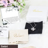 Elegant Memorial Necklace for Her - Personalized Tribute Message Card with Love Knot Pendant - Image 4