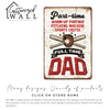 Personalized Rustic Metal Sign for Dads - Warm-Up Partner & Sports Critic - Perfect Gift for Father's Day or Birthday - Image 6