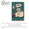 "Cheeky Bathroom Decor: Personalized Rusty-Look Metal Sign with Humorous Toothbrush & Toilet Roll Conversation" - Image 7