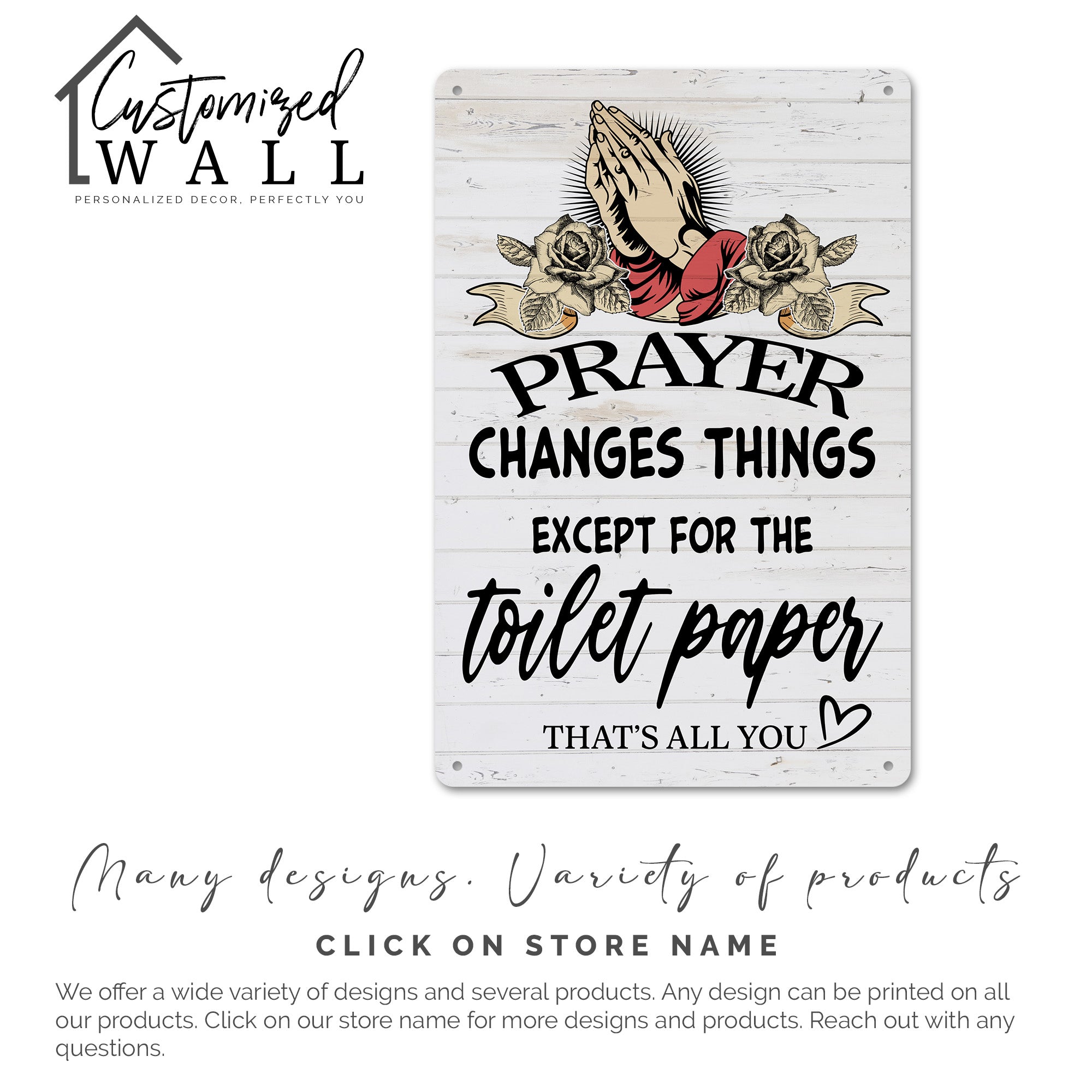 Personalized Rustic Metal Sign with Humorous Prayer Quote – Perfect Handmade Gift for Bathroom Decor - Image 7