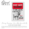 Personalized Goat Lover's Metal Gate Sign - Rustic Farmhouse Decor for Animal Enthusiasts, Customizable Gift for Him or Her - Image 7