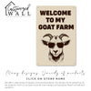 Personalized Rustic Metal Goat Farm Sign with Sunglasses – Perfect Gift for Animal Lovers and Farm Decor Enthusiasts - Image 7