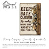 "Rustic Metal Goat Keeper Sign - Personalized Farmhouse Decor for Animal Lovers and Homesteaders - Customizable Gift for Farmers" - Image 4