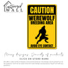 Personalized Werewolf Breeding Area Caution Sign - Vintage Look Metal Signage for Halloween Decor & Unique Gift Ideas - Image 7