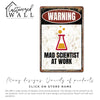Vintage-Inspired "Mad Scientist at Work" Personalized Metal Sign - Unique Handmade Gift for Science Lovers - Image 6
