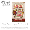 Personalized Family Metal Backyard Sign - Custom BBQ Decor with Beer and Food Theme for Outdoor Gatherings - Image 6