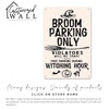 Personalized Witch's Broom Parking Metal Sign - Custom Halloween Decor for Spooky Home Accents - Image 7