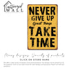 Inspiring "Never Give Up" Customized Metal Sign - Perfect Motivational Gift with Vintage Charm - Image 6